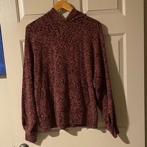 Athleta Women’s Balance Hoodie Patterned Sweatshirt 
Size L